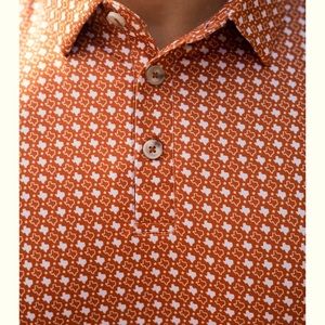 Burlebo Performance Polo - Texas Orange